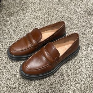 Madewell Bradley Lugsole Leather Loafer - color Stable - Size 9